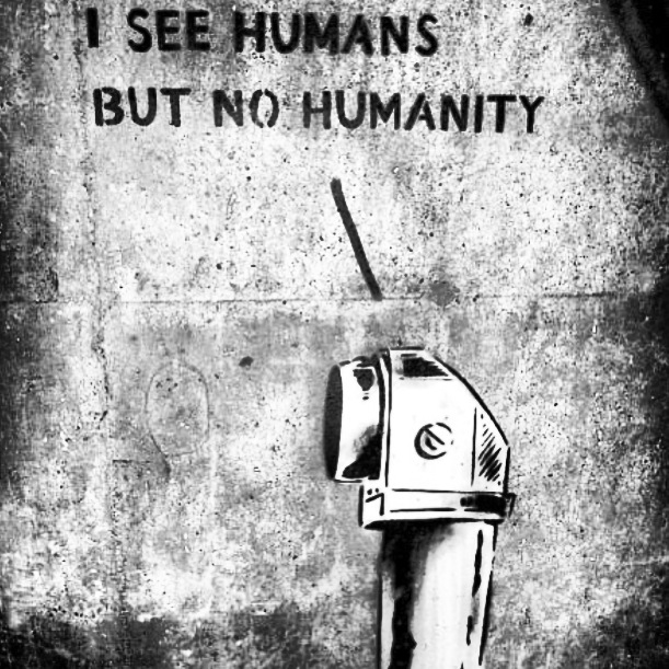 No Humanity by Bansky